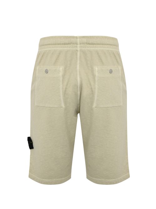 Bermuda shorts in cotone mafile' Sabbia STONE ISLAND | 6200009S0060V0195
